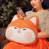  Gối kèm chăn cáo má hồng 40cm 