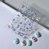  Sticker dán móng Stitch 