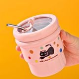  Cốc giữ nhiệt thú chấm bi 420ml 