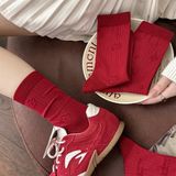  Tất Tom's family tone đỏ hình nổi nhí 