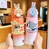  Bình giữ nhiệt Zootopia 2 kiểu uống 500ml 