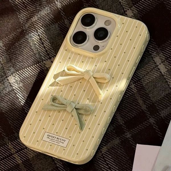  Ốp sọc 2 nơ vải 