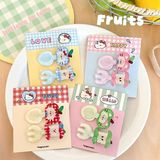  Set 2 kẹp tóc thìa dĩa mèo táo 