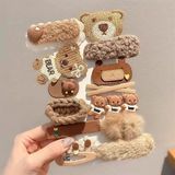  Set mix 13 kẹp gấu nâu 