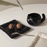  Cốc sứ mèo đĩa đệm 210ml 