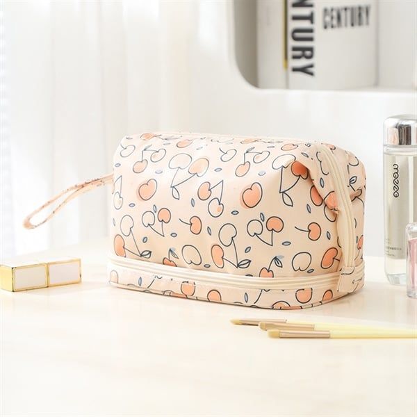  Túi đựng mỹ phẩm hình nhí 2 tầng 