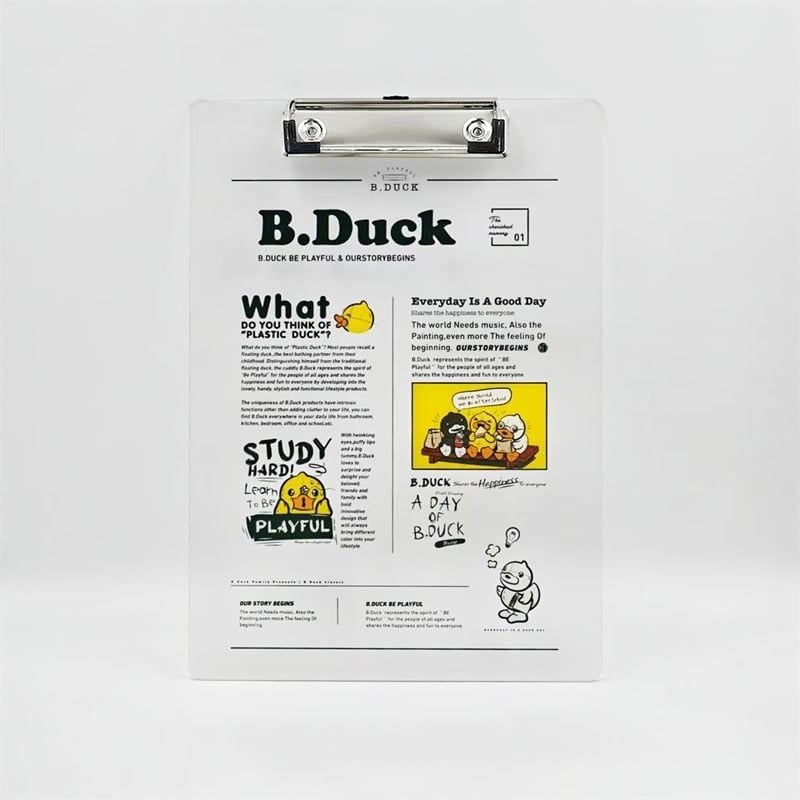  Bảng kẹp tài liệu nhựa trong B.Duck A4 