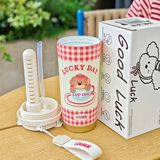  Cốc giữ nhiệt cún Good Luck 