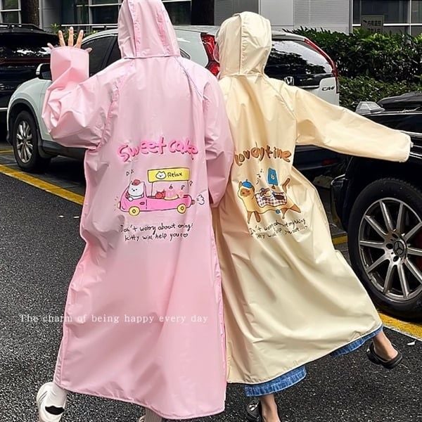  Áo mưa choàng hình dễ thương 