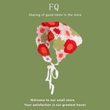  Khăn tam giác trùm đầu Hoa nhiều màu 4 