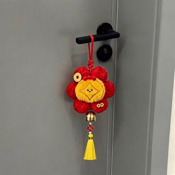  Dây treo bông hoa đồng tiền decor Tết 