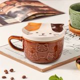  Cốc sứ mèo Fuku Nyanko 400ml 