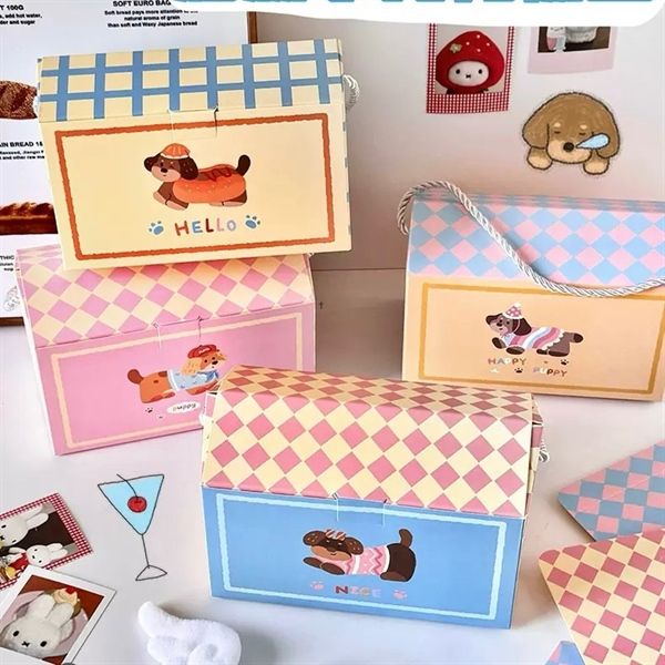  Hộp quà ngôi nhà cún 16x9x11cm 