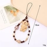  Dây charm đeo điện thoại gấu bông Teddy 