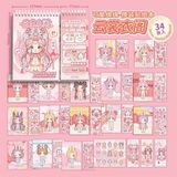  Sổ lò xo Sticker stylist công chúa cung đình 