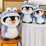  Cánh cụt bông cosplay cá mập 