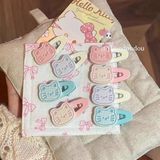  Kẹp bầu dục mặt mèo dễ thương 