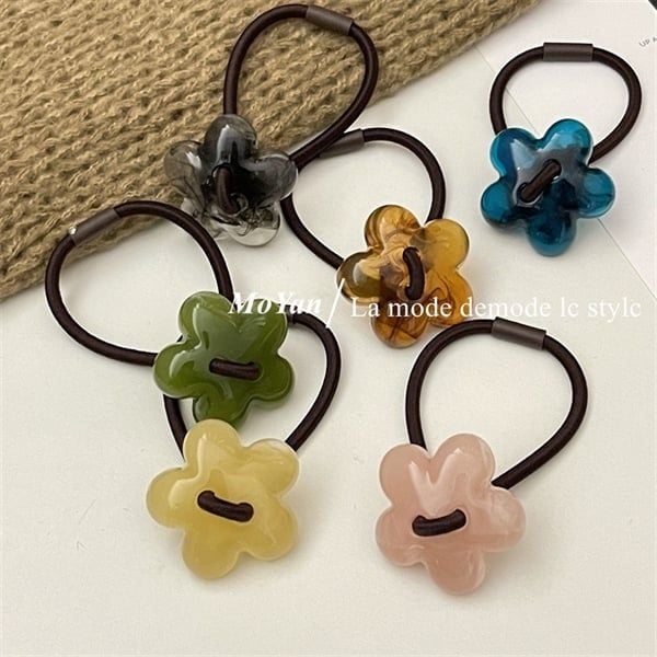  Chun buộc tóc hoa đá loang 
