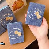  Ví kẹp thẻ da giả bò 