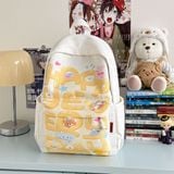  Balo HappyEveryDay móc khoá trăng 42x30x13cm 