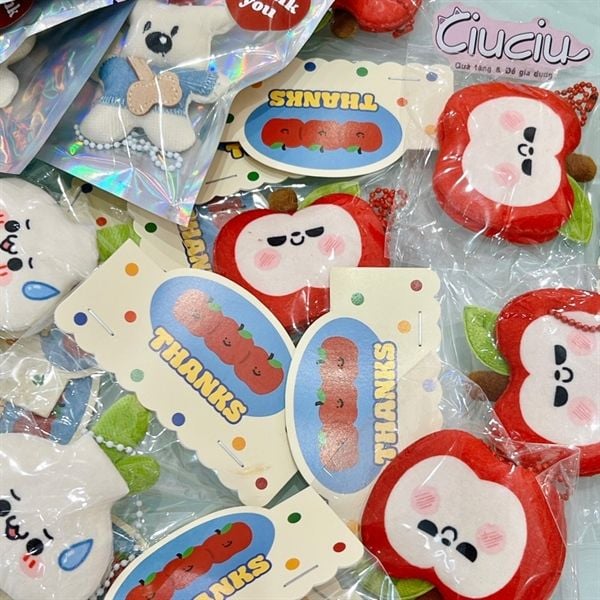  Móc khoá hàng bông dẹt 