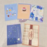  Thiệp gập đơn giản kèm bao thư LUX 