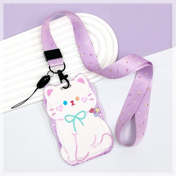  Dây đeo thẻ Mèo đeo nơ 