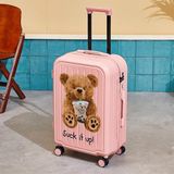  Vali gấu uống trà sữa 