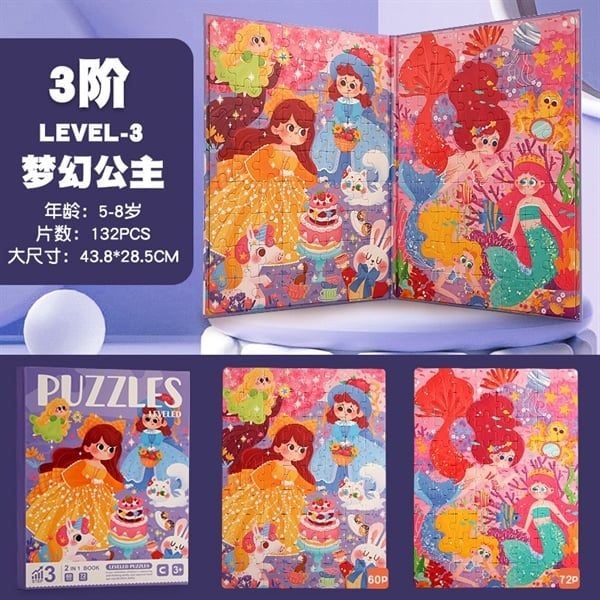  Xếp hình Puzzles Leveled 2in1 