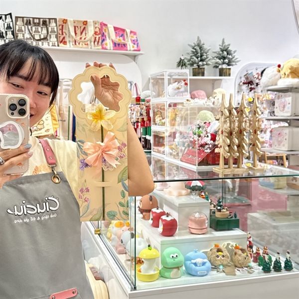  Set bìa kẹp hoa sứ mix nơ 