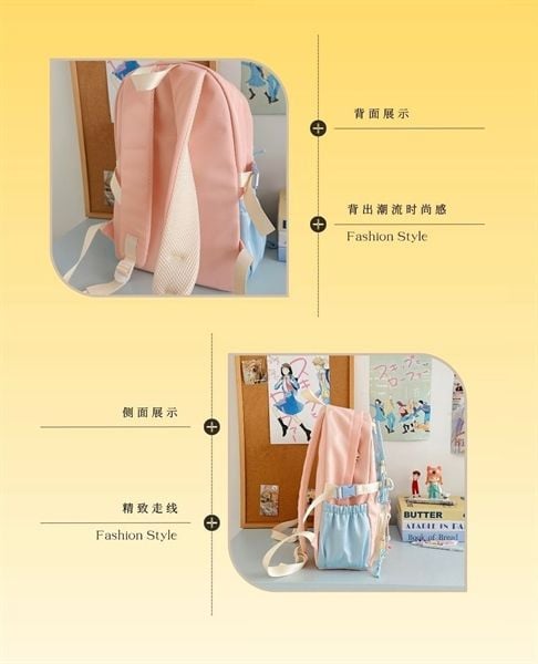  Balo 3 thỏ ngăn ngôi sao 