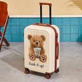  Vali gấu uống trà sữa 