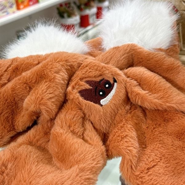  Mũ bông kiêm khăn quàng cổ cáo 