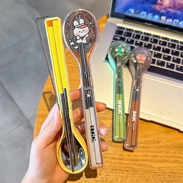  Set thìa đũa Line Friend kèm hộp 