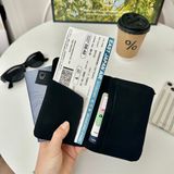  Ví bọc hộ chiếu Hello Kitty vải nhung 