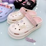  Dép cross charm kim cương gấu 