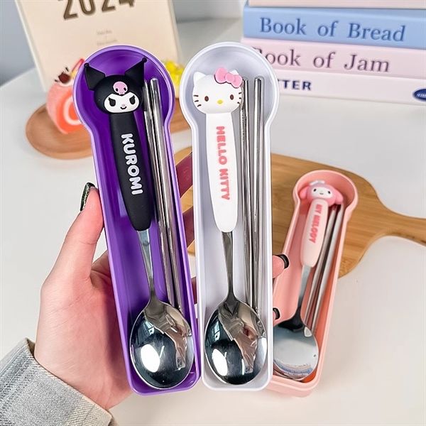  Set thìa đũa Sanrio kèm hộp 