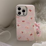  Ốp hồng móc thỏ bông nhí 