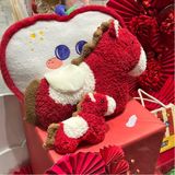  Ngựa bông đỏ lông xù 