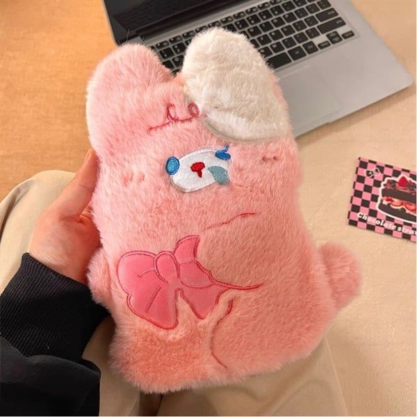  Túi chườm gấu lông hồng 500ml 