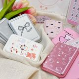  Kẹp thẻ Hello Kitty hồng da bóng 