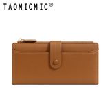  Ví da dài ngăn hở cúc bấm 