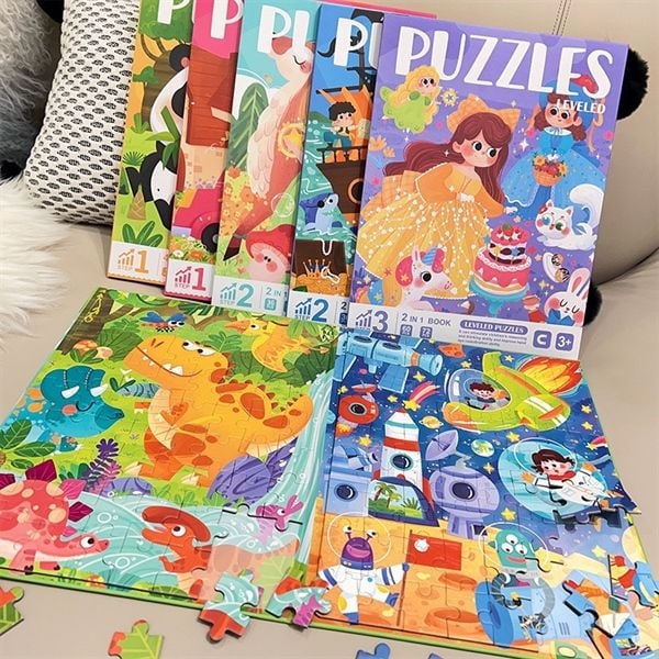  Xếp hình Puzzles Leveled 2in1 