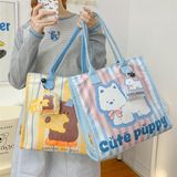  Túi tote cứng vuông kèm móc khoá 