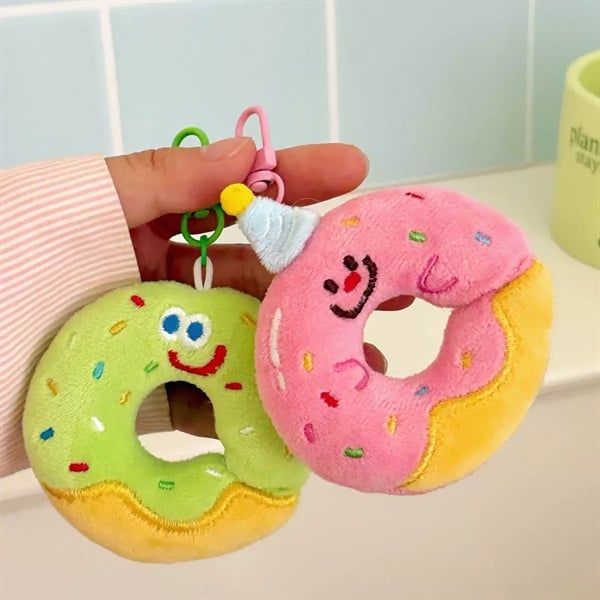  Móc khoá bông bánh donut 