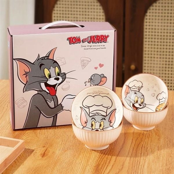  Set 4 bát con Tom&Jerry 