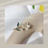  Kẹp tóc cành hoa trắng 