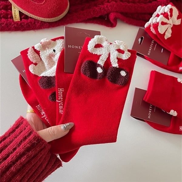  Tất Honey Color tone đỏ 