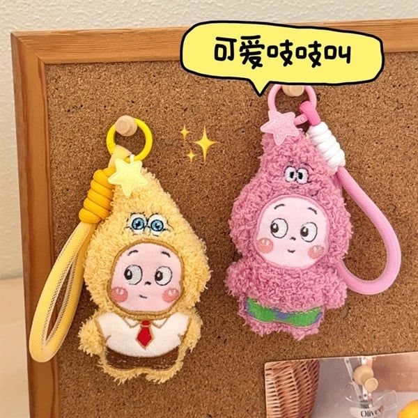  Móc khoá bông Twinkle Twinkle cosplay SpongeBob 