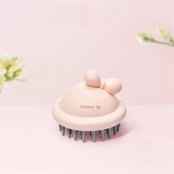  Lược silicon nơ gội massage đầu Trikeel 